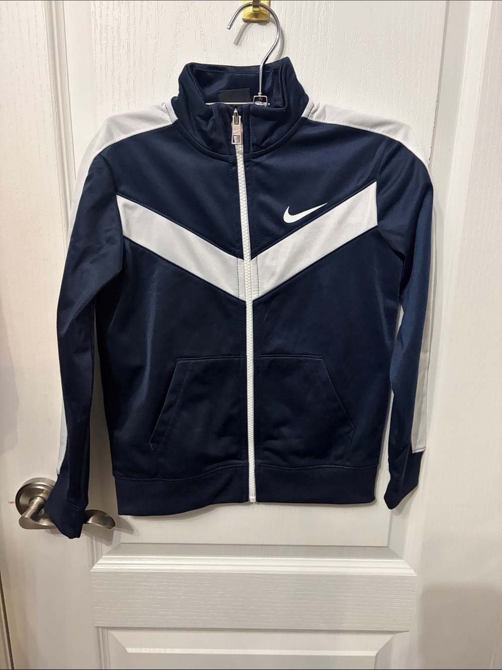 Nike Men’s Navy & White Performance Full-Zip Jacket